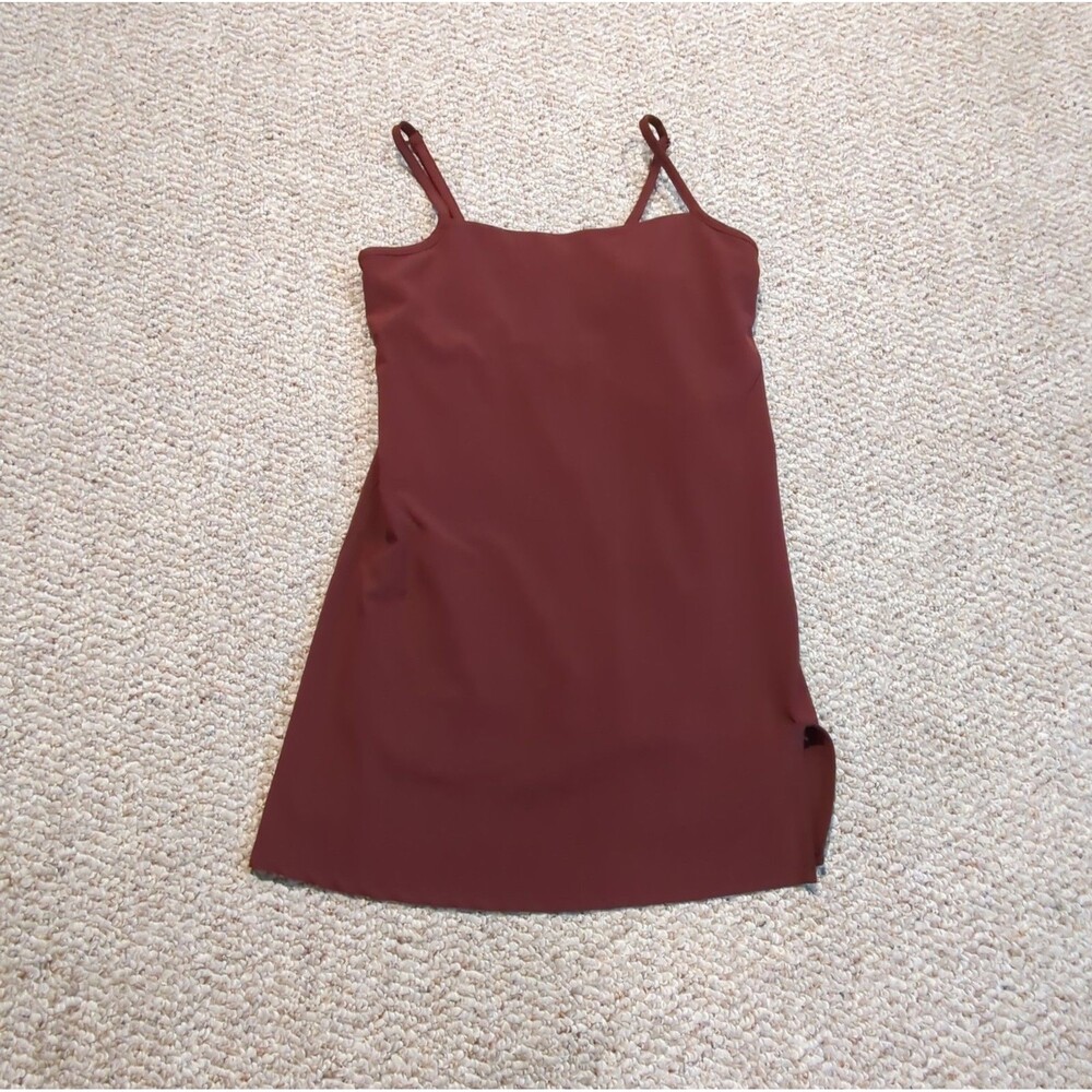 Gilly Hicks Active Mini Dress Womens XS Burgundy Lined Shorts Athleisure